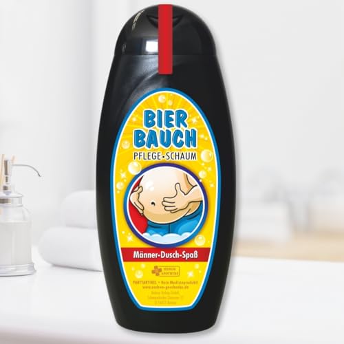 Spaß Duschbäder Duschgel Shampoo - Bierbauch Shampoo - Geschenk für Männer | Geburtstagsgeschenk mit Zahlen zum runden Geburtstag von Andrea Verlag