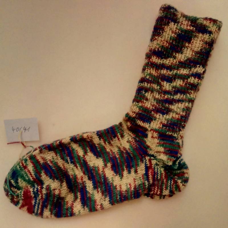 Socken Selbstgestrickt Handarbeit Gr 40/41 Gestreift von AndreaNaehtShop