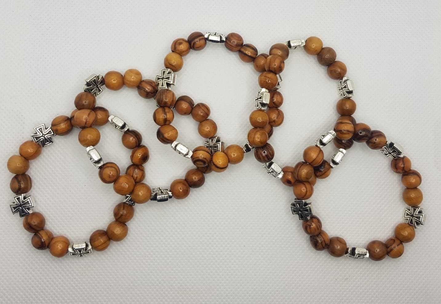 Jerusalem Handgemachter Armreif Aus Olive Holz Und Metall Kreuz Jerusalem Handgemachter Armreif Aus Olive Holz Und Metall Kreuz von AndreaStoreJerusalem