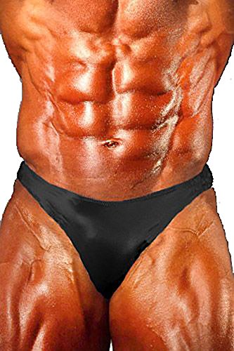Andreas Cahling Bodybuilding Physique Original Posing Badehose Anzug Slip - Schwarz - Medium von Andreas Cahling