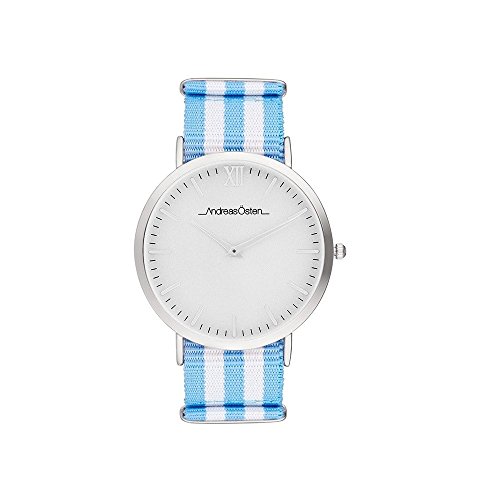 Andreas Osten Damen Analog Quarz Uhr mit Nylon Armband AO-37 von Andreas Osten