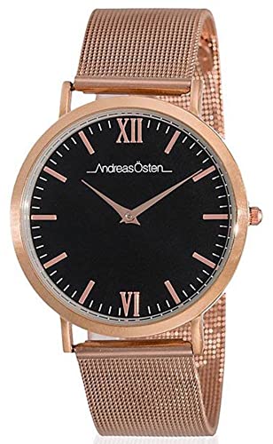 Andreas Osten Unisex Analog Quarz Uhr mit Edelstahl Armband AO-205 von Andreas Osten