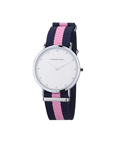 Andreas Osten Unisex Analog Quarz Uhr mit Nylon Armband AO-34 von Andreas Osten