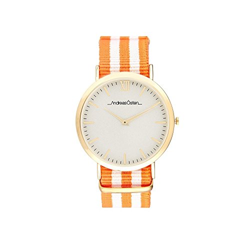 Andreas Osten Unisex Analog Quarz Uhr mit Nylon Armband AO-42 von Andreas Osten