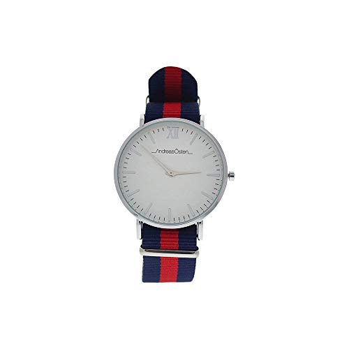 Andreas Osten Unisex Analog Quarz Uhr mit Nylon Armband AO-61 von Andreas Osten
