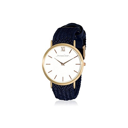 Andreas Osten Unisex Analog Quarz Uhr mit Stoff Armband AO-214 von Andreas Osten