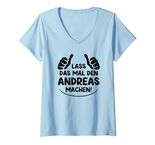 Damen Andreas Andi Vorname Name Lustiges Andreas T-Shirt mit V-Ausschnitt Damen Andreas Andi Vorname Name Lustiges Andreas T-Shirt mit V-Ausschnitt von Andreas Vorname Name Nachname Andreas