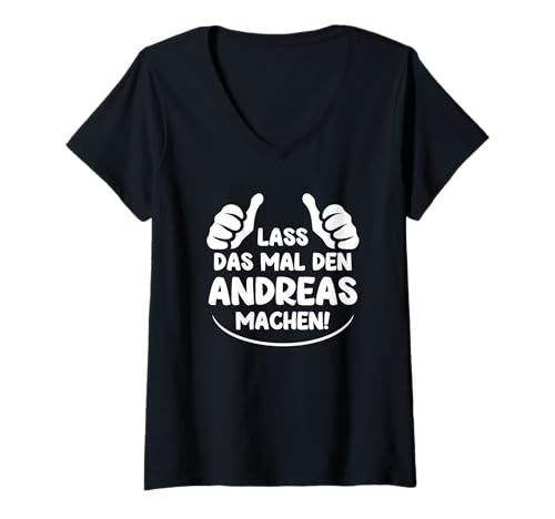 Damen Andreas Vorname Name Lustiges Andreas T-Shirt mit V-Ausschnitt Damen Andreas Vorname Name Lustiges Andreas T-Shirt mit V-Ausschnitt von Andreas Vorname Name Nachname Andreas