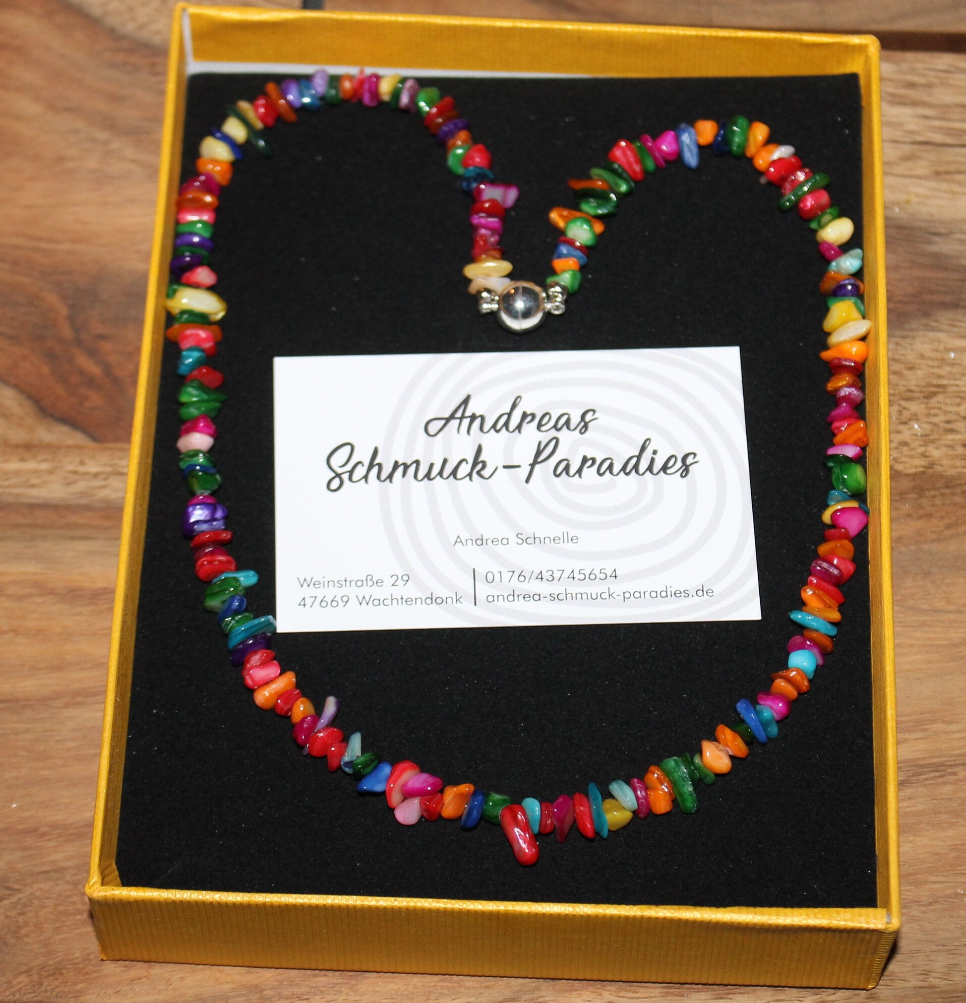 Bunte Kette in Regenbogen Farben, Vielen Kleinen Halbedelsteinen Unikat Handmade Bunte Kette in Regenbogen Farben, Vielen Kleinen Halbedelsteinen Unikat Handmade von AndreasParadies