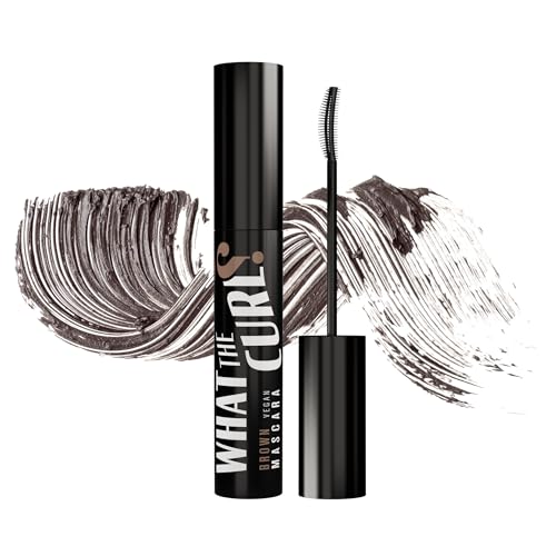 Andreia Professionelles Make-Up – What the Curl? Mascara – langanhaltend, fügt Volumen & Kurve hinzu, verlängert – Braun, 14 ml von Andreia