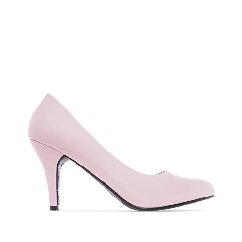 Andrés Machado - Elegante Business Pumps aus Lederimitat für Damen mit 9,5 cm Absatz – AM422 – High-Heels hohe Damenschuhe für den Sommer – Rosa Lack Größe EU 40 von Andrés Machado