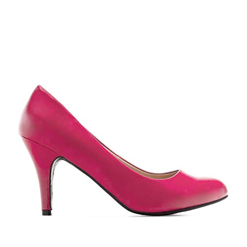 Andrés Machado - Elegante Damenschuhe aus Kunstleder mit 9,5 cm Absatz - AM422 - Damenschuhe - kleine Passform - Kunstleder Fuchsia - Größe EU 32 von Andrés Machado