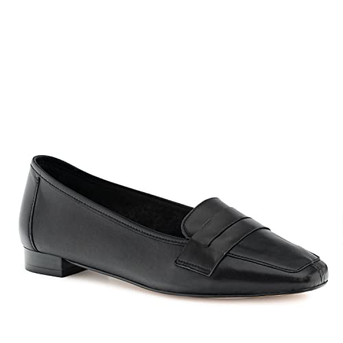 Andrés Machado - Elegante Mokassins für Damen Junge Frauen aus Leder – ATENEA – Bequeme Loafer Ballerinas Damenschuhe mit flachem Absatz – Schwarz, EU 36 von Andrés Machado