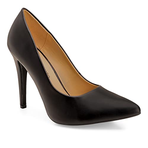 Andrés Machado - Elegante Pumps für Damen und Junge Frauen – AM5585 – Damenschuhe mit Absatz High-Heels aus Lederimitat mit schlanker Spitze – Schwarz EU 32 von Andrés Machado