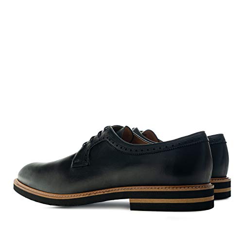 Andrés Machado - Eleganter Herrenschuh aus hochwertigem Leder - Brogue - Anzugschuhe für Männer/Mokassins für Business und Alltag - Schwarz, EU 49 von Andrés Machado