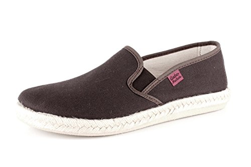 Andrés Machado - Espadrilles für Damen und Herren – AM500 - Slipper für den Sommer – Unisex Hausschuhe – Leinenschuhe mit Rutschfester Gummisohle und Jute – Braun, EU 45 von Andrés Machado