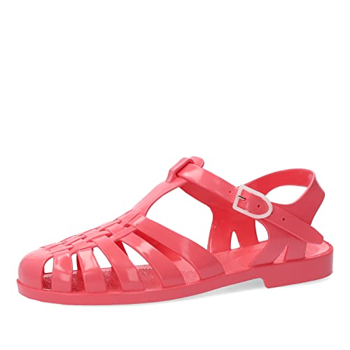 Andrés Machado - Strandschuhe - Widerstandsfähiges PVC - Schnallenverschluss - Für den Strand und den Fluss - Junior Sommersandalen für Frauen - Farbe Kirsche - Größe 35 EU von Andrés Machado