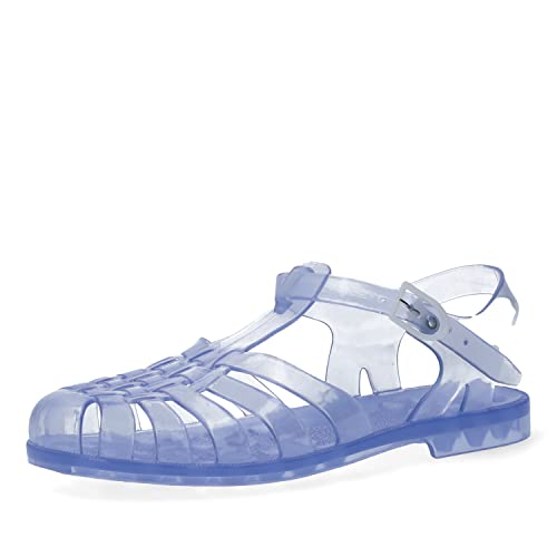 Andrés Machado - Strandschuhe - Widerstandsfähiges PVC - Schnallenverschluss - Für den Strand und den Fluss - Junior Sommersandalen für Frauen - Farbe Kristall - Größe 35 EU von Andrés Machado