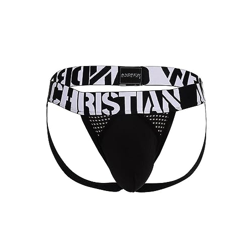 Andrew Christian - Herren Jocks - Strut Mesh Jock w/Almost Naked® - Schwarz - 1 x Größe L von Andrew Christian