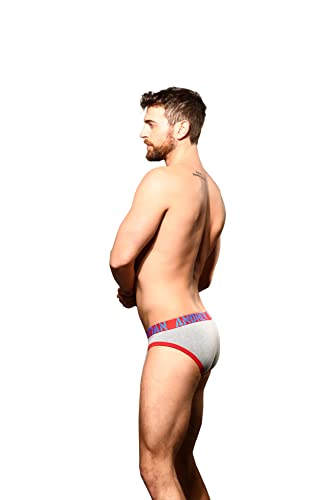 Andrew Christian - Männer Unterwäsche - Herren Slip - Fly Tagless Brief w/Almost Naked® Heather Grey - Grau - 1 x Größe L von Andrew Christian