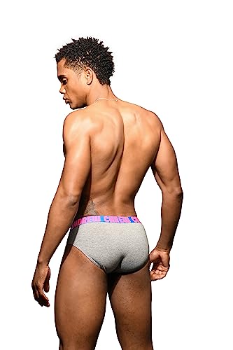 Andrew Christian - Männer Unterwäsche - Herren Slip - Happy Brief w/Almost Naked® Heather Grey - Grau - 1 x Größe L von Andrew Christian