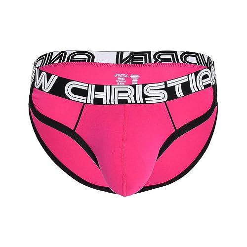 Andrew Christian - Männer Unterwäsche - Herren Slip - Show-IT® Retro Pop Mesh Brief Fuchsia - Rosa - 1 x Größe L von Andrew Christian