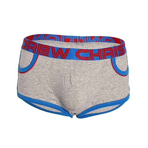 Andrew Christian Show-IT® Retro Pop Pocket Boxer Heather Grey - Größe M von Andrew Christian