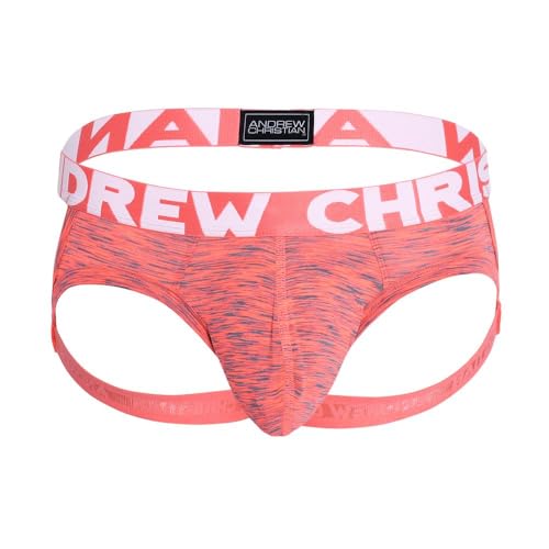 Andrew Christian - Männer Jockstrap Unterwäsche - Vibe Sports Jock Coral - 1x Größe M von Andrew Christian