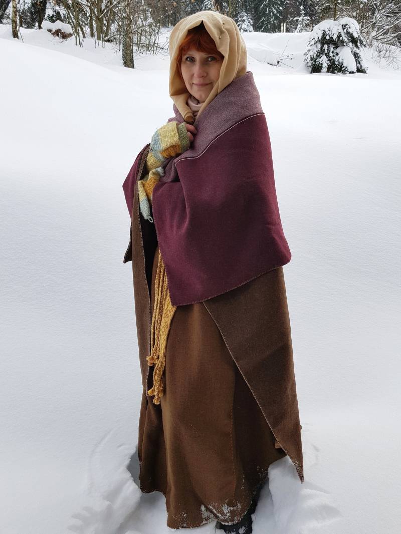 Doppellagiger Rechteckmantel von AndriennesWelt