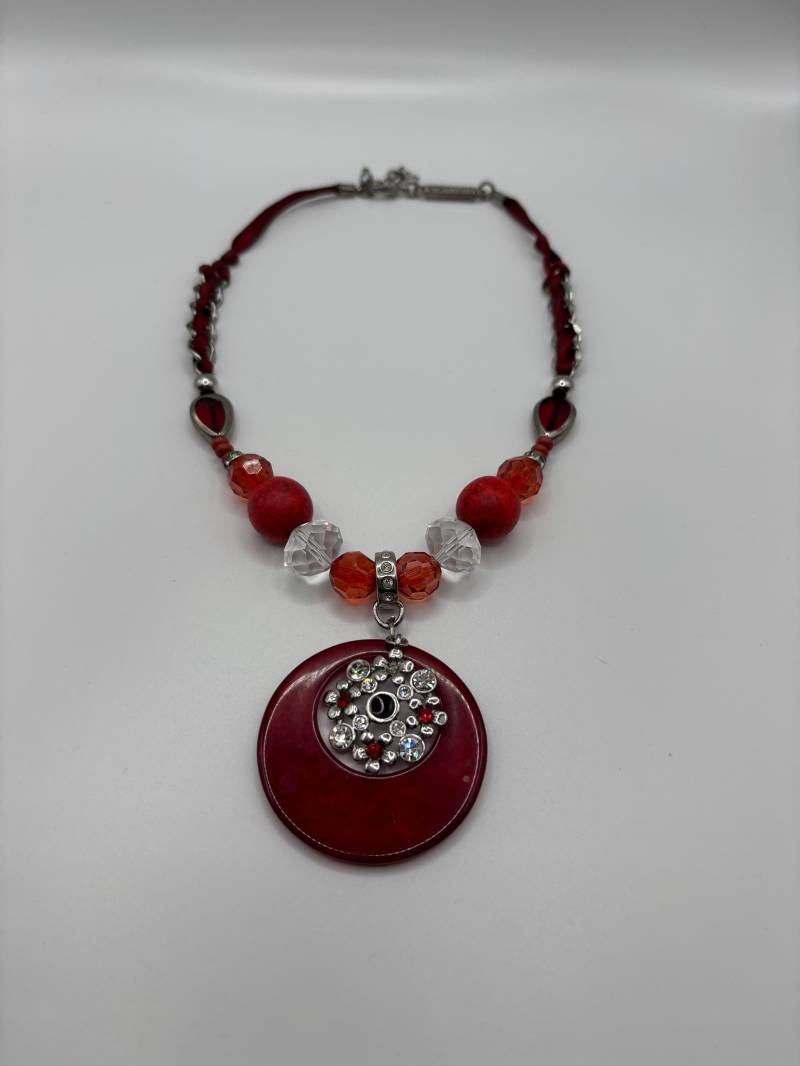 Besondere Vintage Halskette Von Biba, Ca 1970Er. Sehr Schön Gestalteter Modeschmuck Aus Verschiedenen Materialien Besondere Vintage Halskette Von Biba, Ca 1970Er. Sehr Schön Gestalteter Modeschmuck Aus Verschiedenen Materialien von AndysKuriositaeten