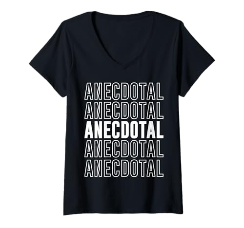 Damen Anekdotisch T-Shirt mit V-Ausschnitt von Anecdotal Apparel