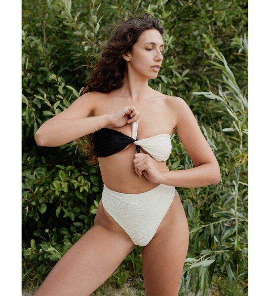 Anekdot Taijitu Jacquard Bandeau Bikini Top von Anekdot