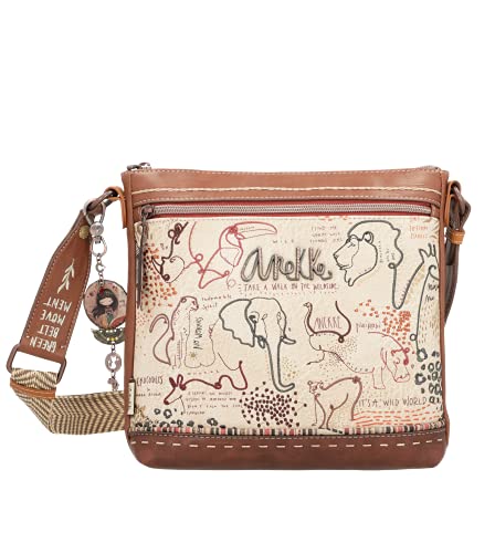 Anekke Safari Kenya Schultertasche mit abnehmbarem Schlüsselanhänger von Anekke
