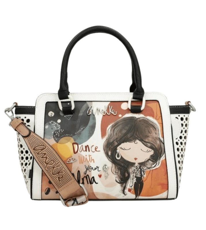 Anekke - Anekke Alma Umhängetasche mit Anhänger gemustert Multicolor von Anekke