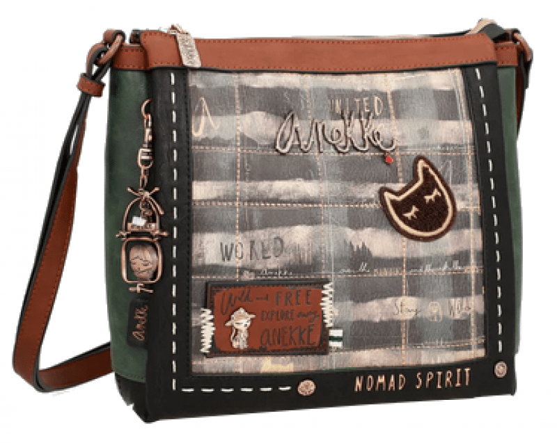 Anekke - Anekke Canada Schultertasche mit 3 Fächern gemustert Multicolor von Anekke