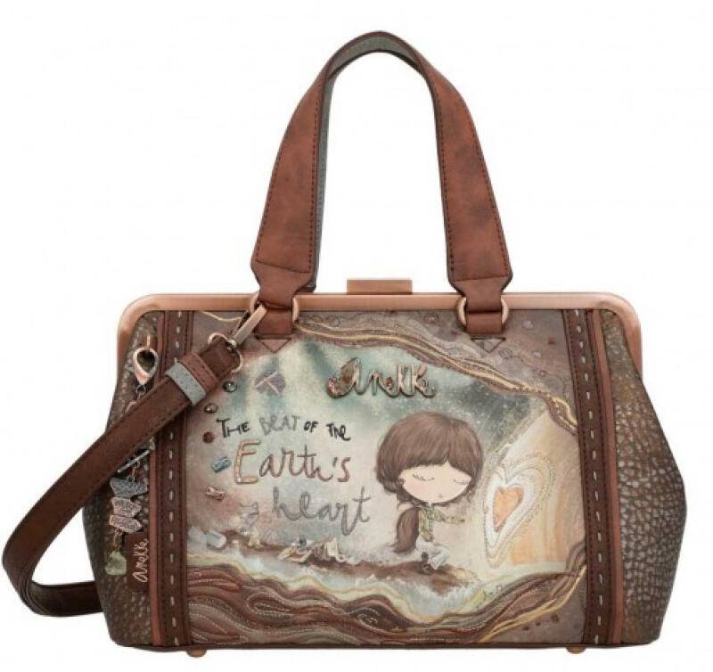 Anekke - Anekke Core Handbag Henkeltasche mit Bügelverschluss braun Braun von Anekke