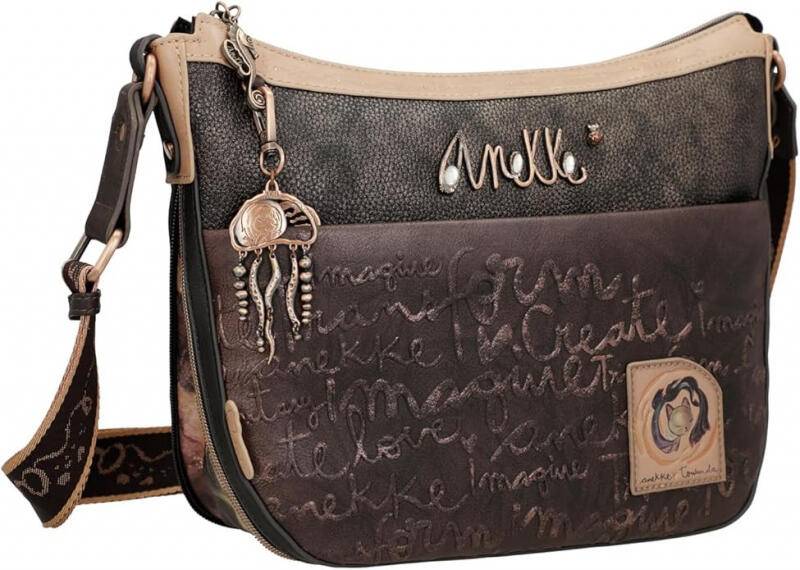 Anekke - Anekke Dreamverse Handbag Umhängetasche anthrazit / braun Braun von Anekke