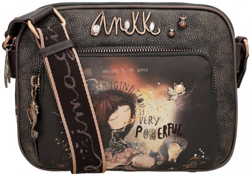 Anekke - Anekke Dreamverse Handbag Umhängetasche anthrazit / braun Grün von Anekke