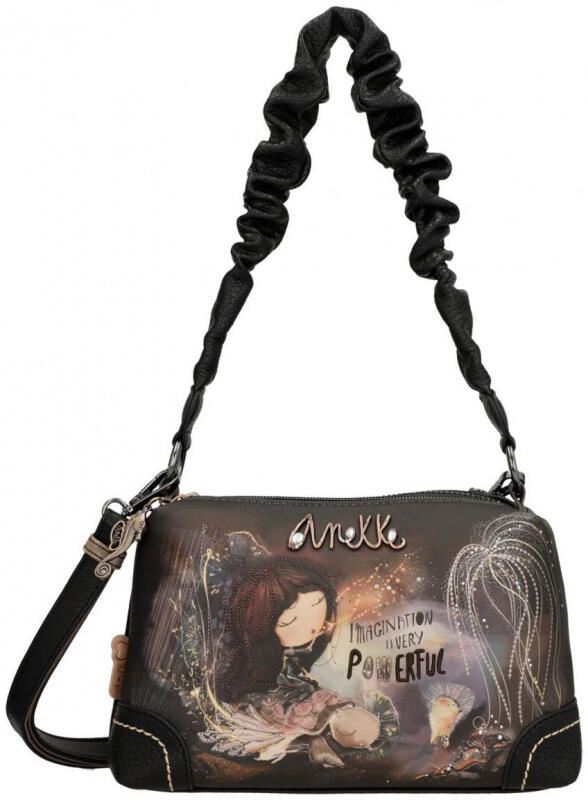 Anekke - Anekke Dreamverse Umhängetasche braun mit 3 Reißverschluß-Hauptfächern Braun von Anekke