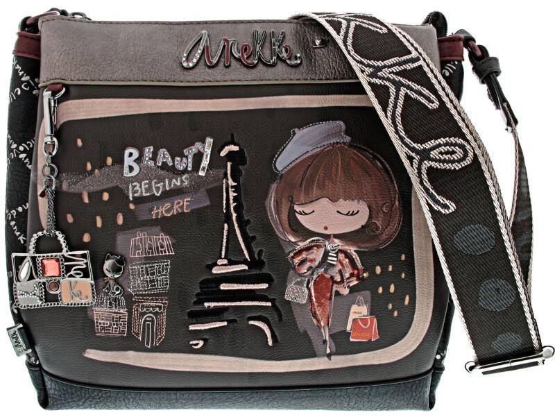 Anekke - Anekke Mademoiselle Umhängetasche braun Multicolor von Anekke