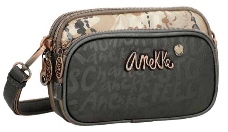 Anekke - Anekke Real Schultertasche Querformat klein beige Beige von Anekke