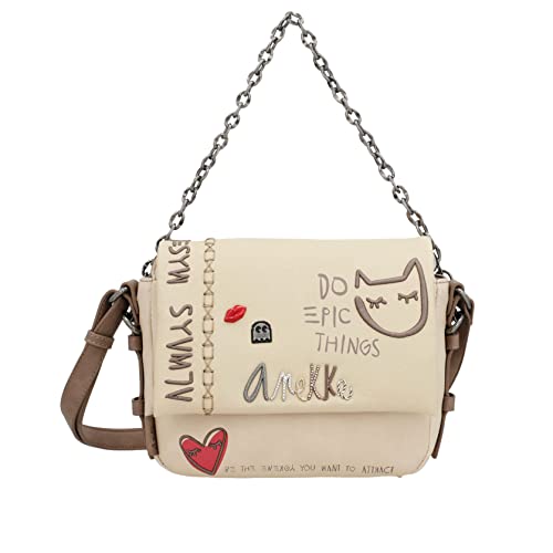Anekke Fun & Music Energy Umhängetasche Beige 24x18x7cm von Anekke