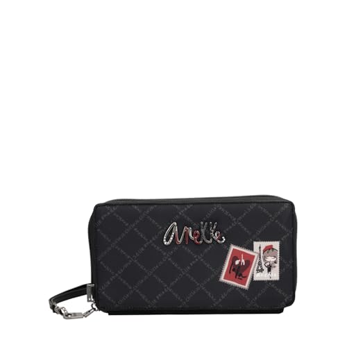 Anekke Geldbörse Ausweisetui Mademoiselle Passport Wallet Multicolor dunkelgrau von Anekke