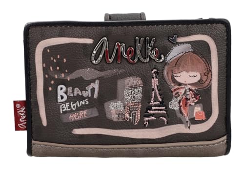 Anekke Geldbörse Mademoiselle RFID Wallet Multicolor Dunkelbraun von Anekke