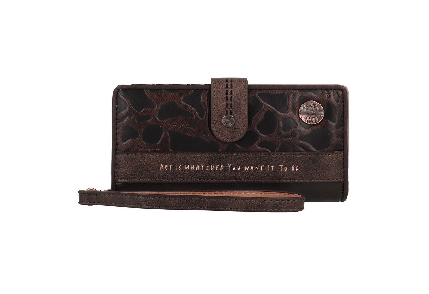 Anekke Geldbörse Shoen Brown, Polyurethan von Anekke