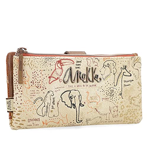 Anekke Safari Fusion Geldbörse mit Reißverschluss, modern, lässig und modisch, für Damen, ideal für den Alltag oder besondere Anlässe, bunt, Modern von Anekke