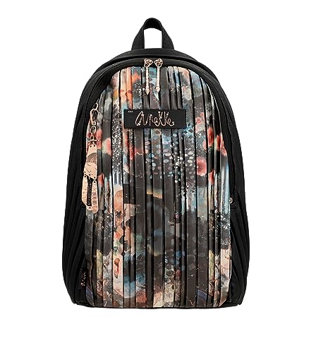 Anekke - Großer Rucksack für Damen - Rucksack aus Kunstleder mit Griffen und Taschen - Design mit Griff Shoen - Accessoires und Accessoires für Damen - Maße 26 x 39 x 13 cm, bunt von Anekke