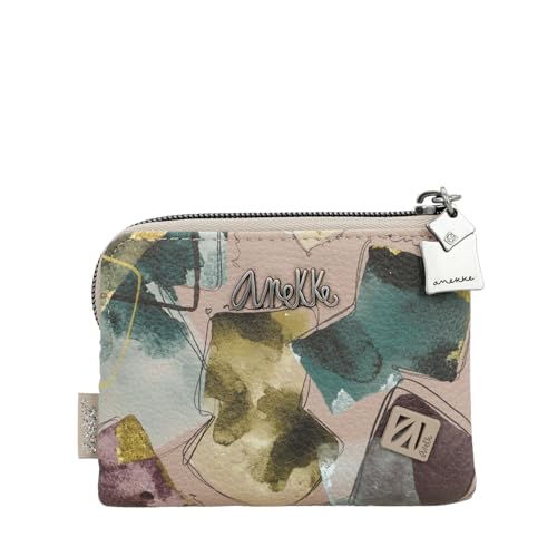 Anekke Kleine Geldbörse für Damen, Kollektion Evolution, Klappverschluss, flexibles Modell, Maße 12 x 9 x 3 cm von Anekke
