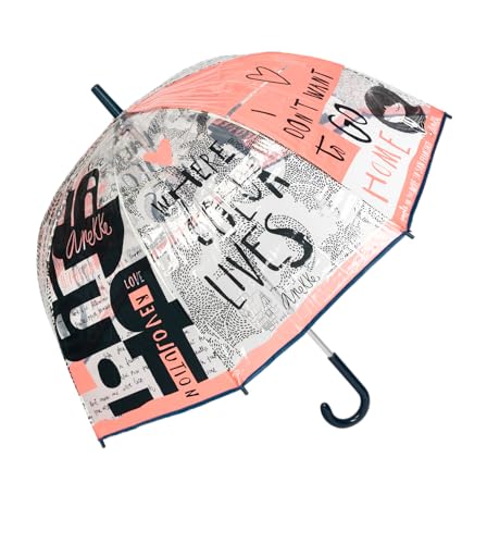 Anekke Langer Regenschirm aus Vinyl Nature Sixties Retro Chic, Vintage-Inspiration mit modernen Akzenten von Anekke