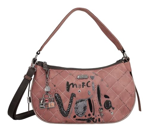Anekke Schultertasche Umhängetasche Parisian Oval Shoulder Bag Multicolor mauve von Anekke